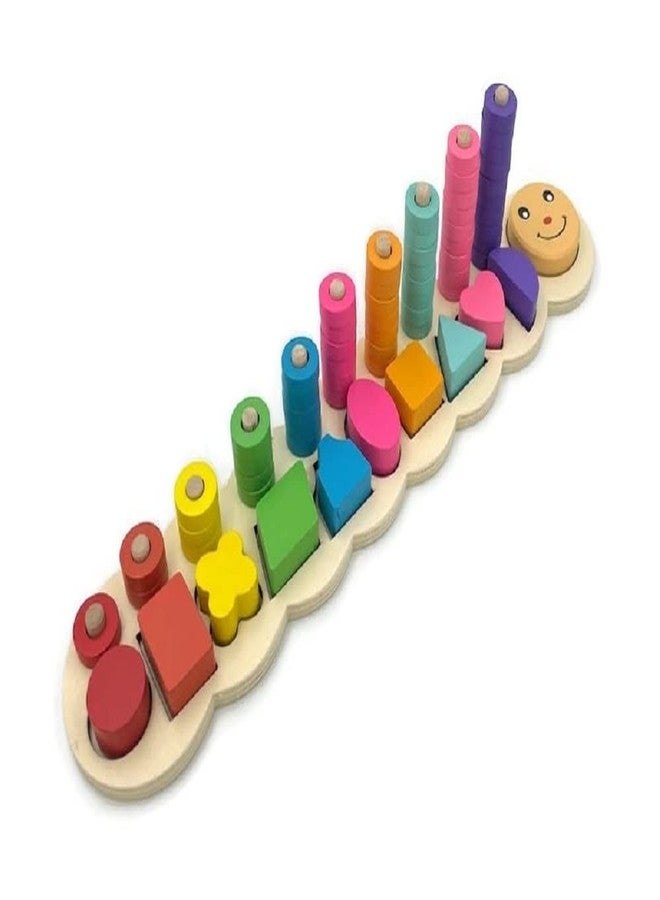 آرت بي لعبة فرز الأرقام الخشبية من ArtBee®، ألعاب مونتيسوري للأطفال الصغار - لعبة فرز الأشكال والعد للأطفال من عمر 3 إلى 5 سنوات (مجموعة الأشكال) - Image 1